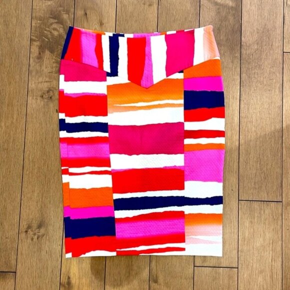 Diane Von Furstenberg Dresses & Skirts - Diane Von Furstenberg Striped Colorful Pencil & Straight Skirt Size 2